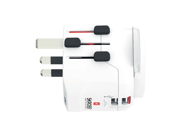 SKROSS PRO Light USB 2xA - World Travel Adapter